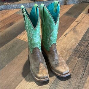 Corral Green and Brown Western Cowboy Boots